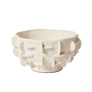 E Style Adora Porcelain Decorative Bowl 36cm - Ivory
