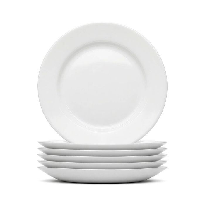 Argon Tableware Round Opalware Side Plates - 15cm - White - Pack of 6