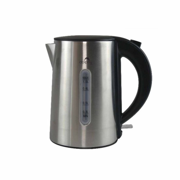 Dolphy 1.0l Brushed Silver Stainless Steel Kettle