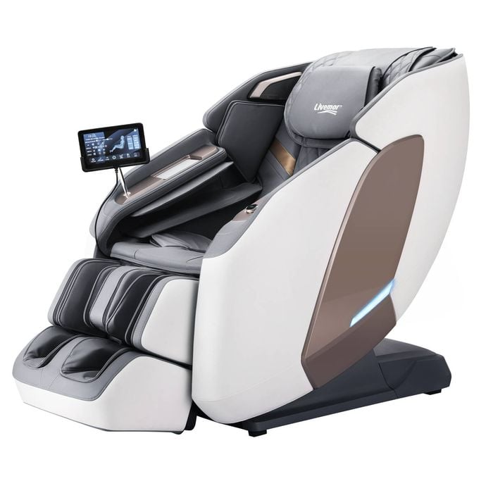 Livemor Prestige 4D Massage Chair Dual Mechanism Full Body SL-Track Zero Gravity Recliner Body Scan