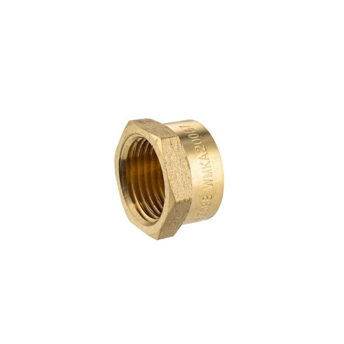 Brasshards 15mm Brass Threaded Cap LF