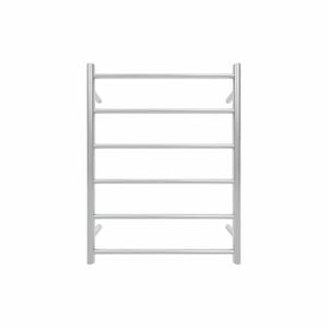 Forme Retro Fit Brushed Stainless Steel Round  PVD 6 Bar Non Heated Towel Rail