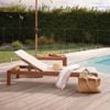 Mimosa Santo Timber Sunlounge with Cushion