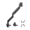 Brateck Ldt80-c012 Super Heavy-duty Gas Spring Monitor Arm For Most 17'~57' Monitors, Matte Black(new)