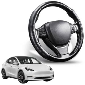 Segmented Steering Wheel Cover for Tesla Model Y 2022 - 2024