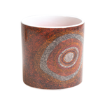 Warlukurlangu 12cm Water Dreaming Indoor Ceramic Pot