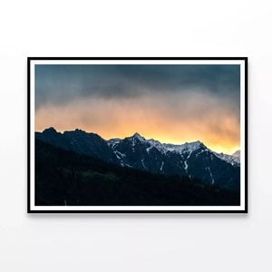 View of a Mountain Range  Print 100% Australian Made 90x60cm  (Poster)