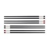 8pc Zwilling Reusable 30cm Plastic Chopstick Set - Black
