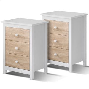 ALFORDSON 2x Bedside Tables Wood