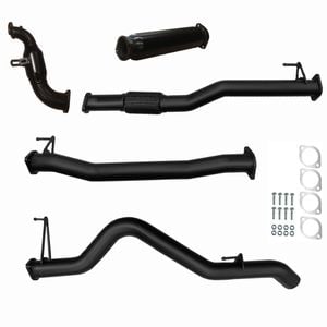 Ignite Exhausts Turbo Back For Holden Rg Colorado 2.8l 3" Cat & Hotdog Black Aluminised Steel