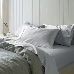 Accessorize 1000TC Cotton Sateen Sheet Set Silver King