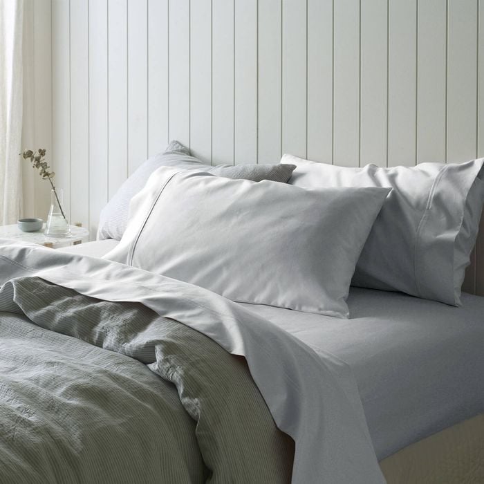 Accessorize 1000TC Cotton Sateen Sheet Set Silver King