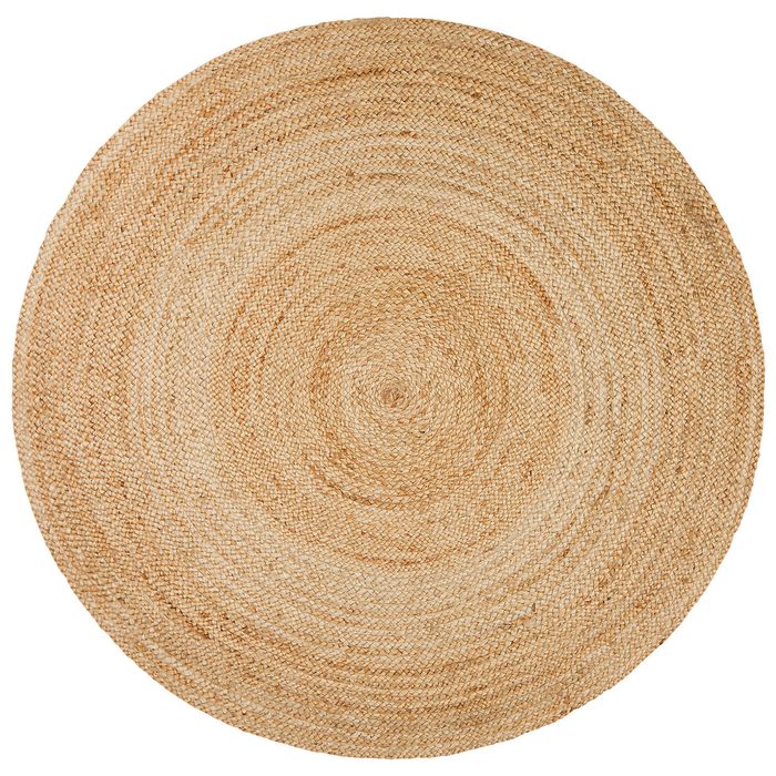 The Rug Connection Gallery Polo Natural Jute 240x240cm - Large Round Handwoven Jute Indoor Rug