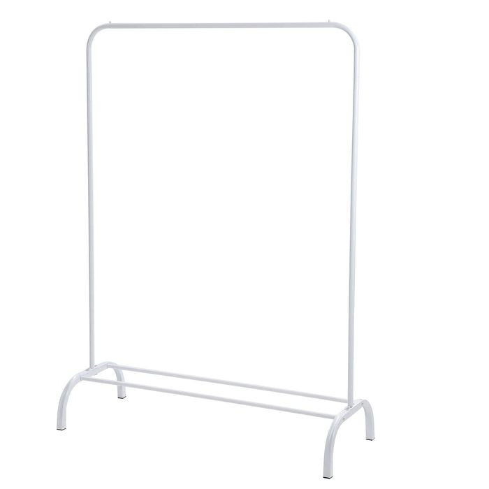All Set 110 x 41x 150cm White Single Garment Rack