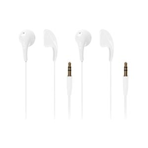 iLuv White Bubble Gum 2 Childrens Music Earphones 2 Pack