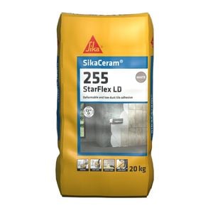 Sika 20kg White SikaCeram-255 StarFlex LD Tile Adhesive
