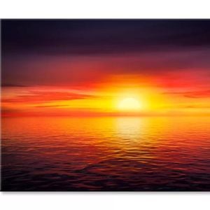 Sunset Sky at The Ocean Background  Print 100% Australian Made 150 x 100cm  (Stretched)