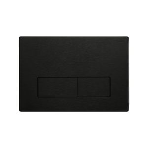 Zumi Slim Square Stainless Steel Gun Metal Flush Plate