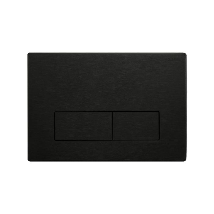 Zumi Slim Square Stainless Steel Gun Metal Flush Plate
