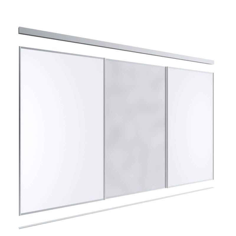 Lugna 2100 x 2701-3600mm 1 Mirror 2 Melamine 3 Door Combo Package
