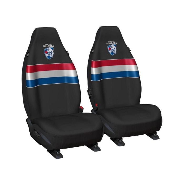 Western Bulldogs Official Afl Seat Covers Airbag Compatible Universal Fit