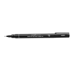 Uni Pin Fine Line Drawing Pen 12pcs (Black) (0.7mm)