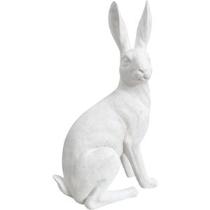 LVD Hare Resin Figurine Ornament Display Decor XL - White