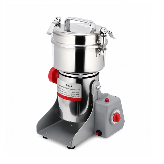 Provecta 800g Electric Grain Mill Grinder Stainless Steel Spice Cereal Flour Powder Machine 3200W