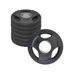 1.25kg x 8 Rubber Coated Cast Iron Olympic Weight Plate - Commercial Grade