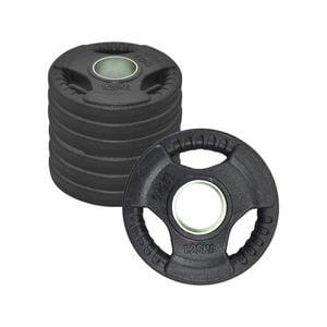 1.25kg x 8 Rubber Coated Cast Iron Olympic Weight Plate - Commercial Grade