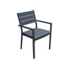 FurnitureOkay Eden Aluminium Outdoor Dining Chair - Charcoal