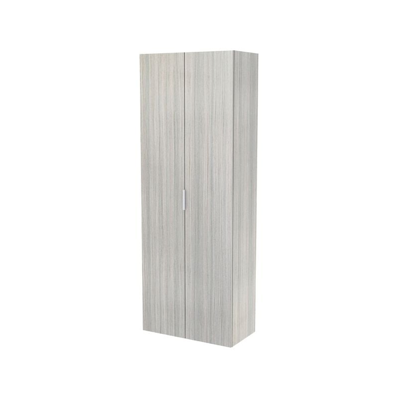 Lugna 2048 x 750 x 380mm Mist 3 Shelf 3 Drawers Double Door Storage Cabinet