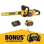 DeWALT 54V 45cm Chainsaw Cordless Kit DCMCS574T1-XE