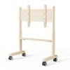 P&P Cream Art Mobile TV Stand Adjustable Height Storage Shelf For Modern Homes And Stylish Interiors
