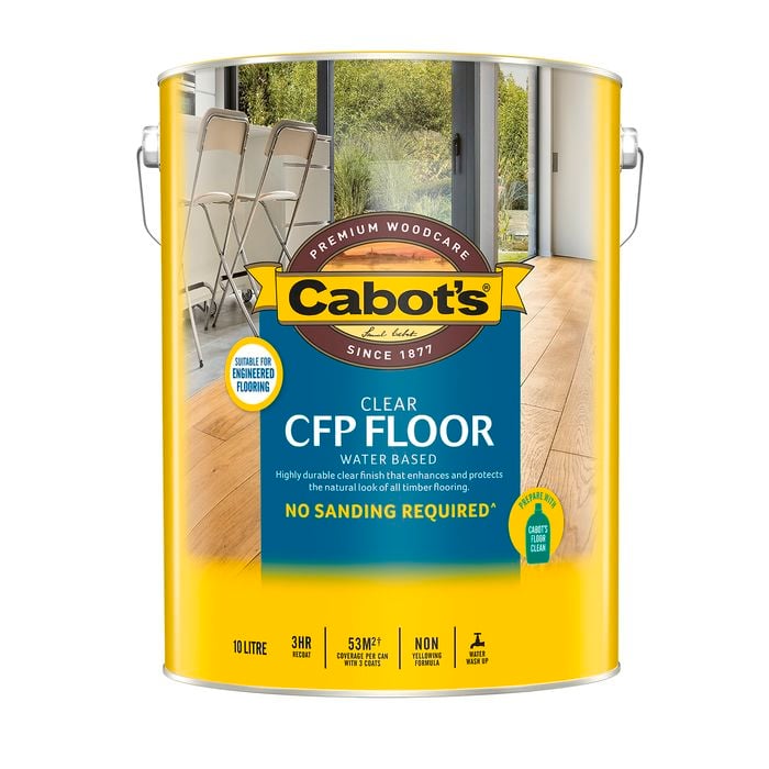 Cabot's 10L Satin Water Based CFP Floor