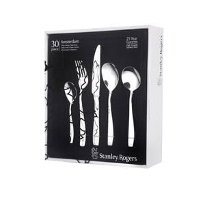 Amsterdam 30 Piece Cutlery Set 8x26x30cm Stanley Rogers