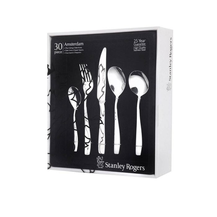Amsterdam 30 Piece Cutlery Set 8x26x30cm Stanley Rogers