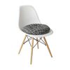 Anypillow Black Grid Pattern Chair Pad – Soft Seat Cushion