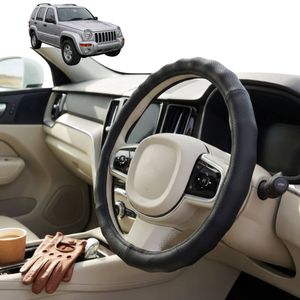 Australian Goose Steering Wheel Cover for Jeep Cherokee 2002 - 2008 (KJ) Circle Black