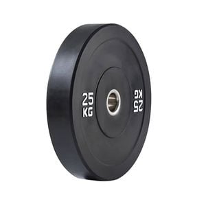 Kangaroo Fitness 25KG Black Bumper Plate – Durable & Reliable Weight Plate