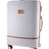 Pierre Cardin Large Hard-shell Suitcase Travel Luggage 80cm White