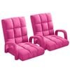 SOGA 2X Pink Recliner Chair with Armrest