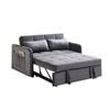 Matilda Convertible Velvet Sofa Bed With Usb Charger & Cushions