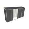 Build-a-Shed 0.8 x 3.7 x 2m Skillion Double Sliding Side Door Shed - Grey