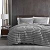Ardor Boudoir Jax Chunky Faux Fur Quilt Cover Set - Queen