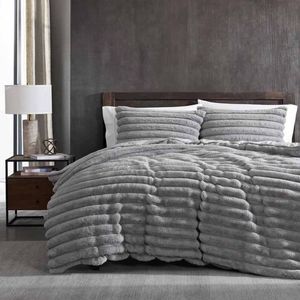 Ardor Boudoir Jax Chunky Faux Fur Quilt Cover Set