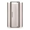 Stein 900 x 2000mm Black Georgia Neo Angle Shower - Door Set