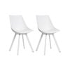 2x Dining Chairs White