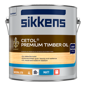 Sikkens 4L Natural Cetol Premium Timber Oil