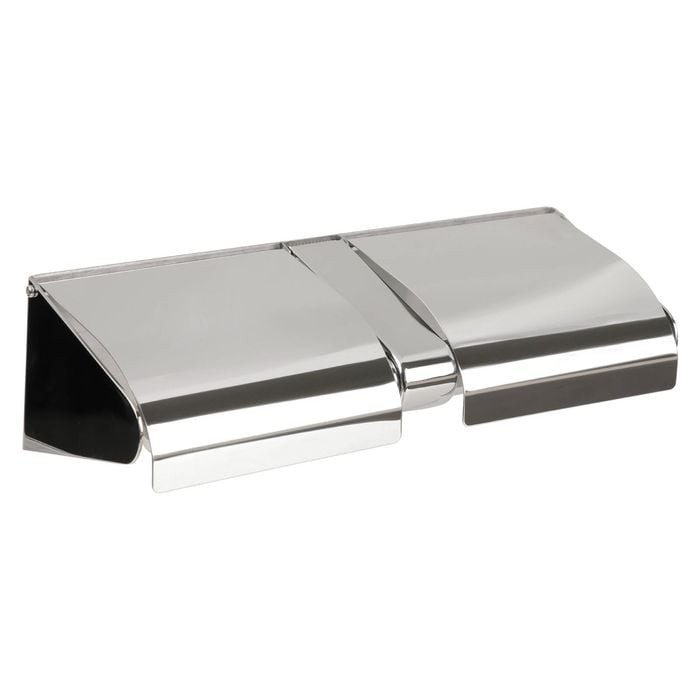 Metlam Australia Polished Stainless Steel Double Toilet Roll Holder